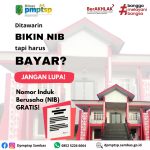 Pelayanan Pembuatan Nomor Induk Berusaha (NIB) Gratis !!