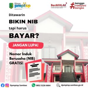 Read more about the article Pelayanan Pembuatan Nomor Induk Berusaha (NIB) Gratis !!