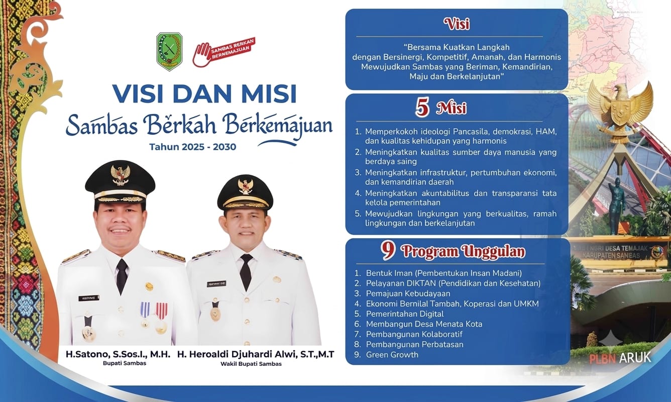 Visi Misi DPMPTSP Kabupaten Sambas