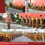 Apel Pagi Gabungan di halaman Kantor Bupati Sambas