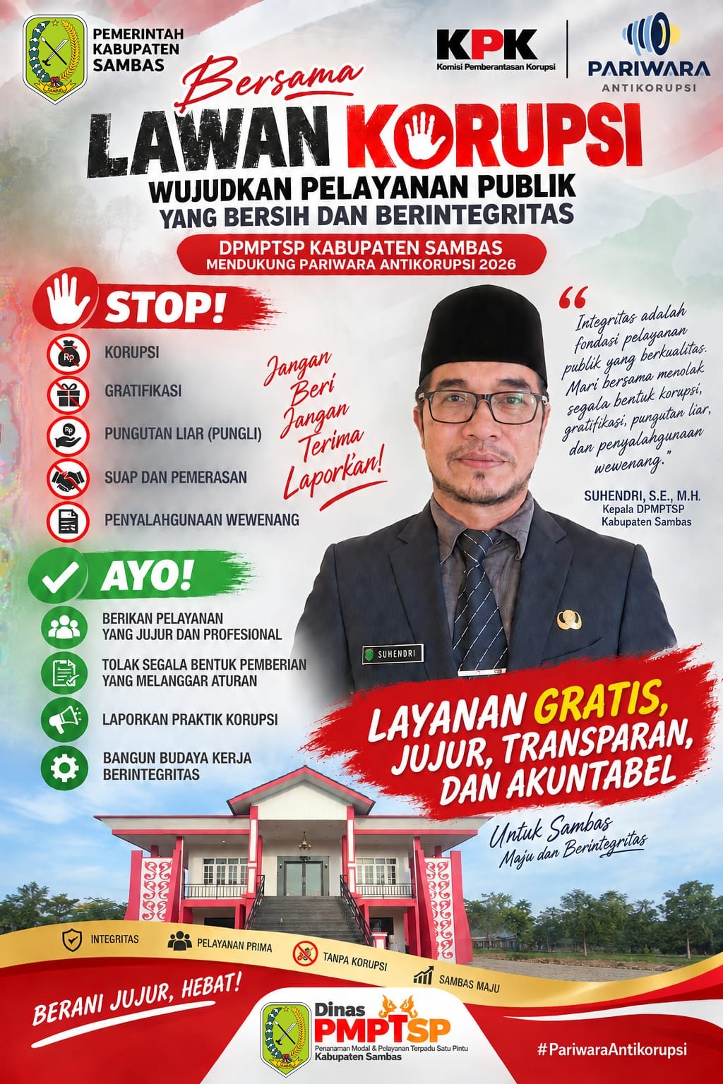 Lawan Korupsi Wujudkan Pelayanan Publik Yang Bersih dan Berintegritas