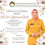 Selamat dan Sukses atas Pengukuhan Ny. Sri Mularini Robbi sebagai Ketua DWP Kabupaten Sambas periode 2026